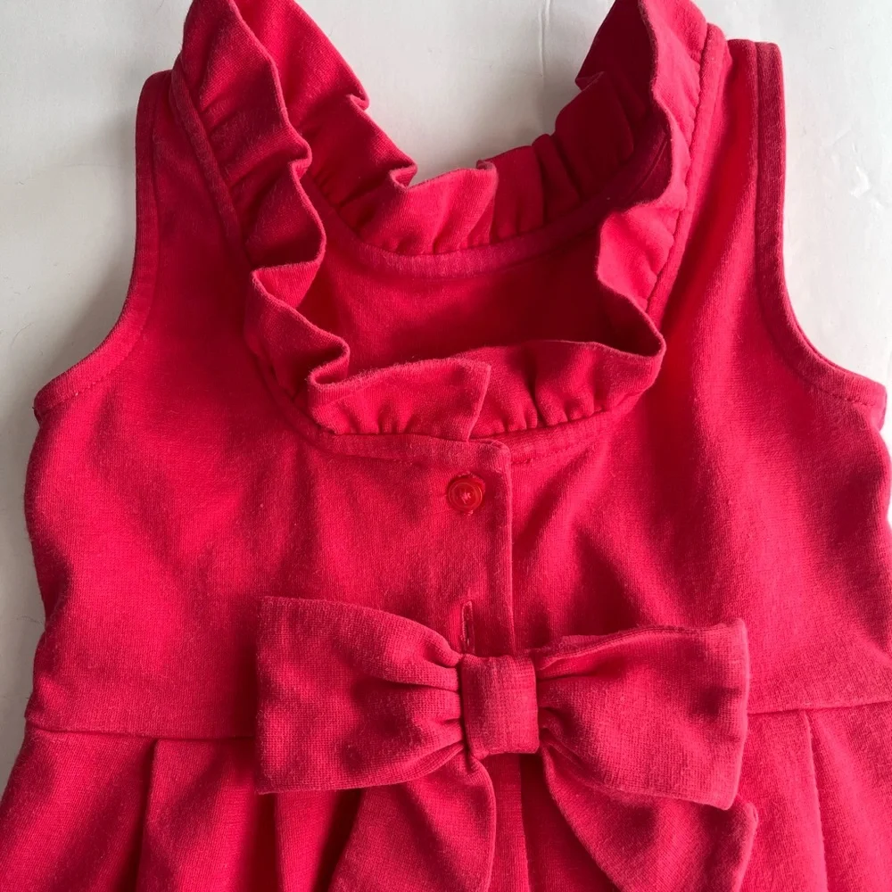 Janie and Jack dress 2t Caribbean Rose‎ Riviera Radiant Ruffle Ponte Dress